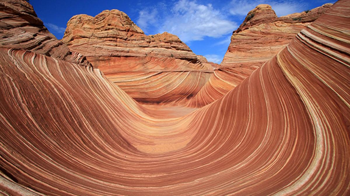 Wave Rock formations in Arizona